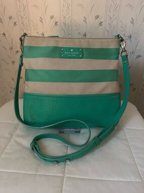 Kate Spade Striped Crossbody Storybook Lining